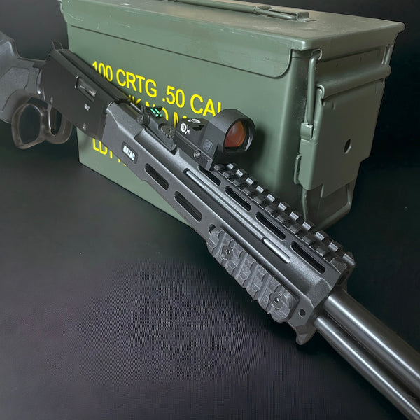 Garde main DATAC®BLACKOUT M-lOK Nylon Carbone pour Rossi Rio Bravo 22Lr Synthétique .