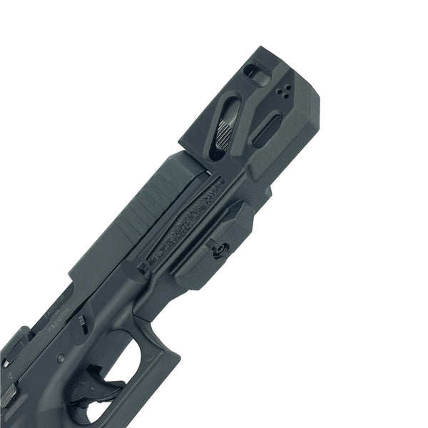 Compensateur VA-2 D.A.T.A.C ® Nylon carbone pour Glock 17gen5 CAL. 9 MM PAK