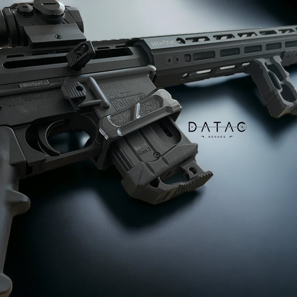 Platine ergonomique LIGNE édition DATAC®PRO nylon carbone pour chargeur de Pallas BA15.