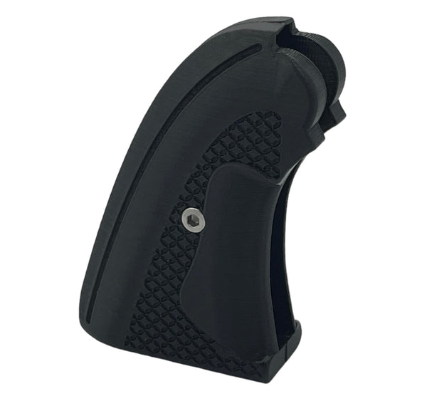 Ergonomiczne wkładki Black Match do Remington 1858 Uberti ze stali nierdzewnej.