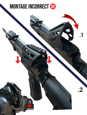 DATAC® VA-2 rear rail for VZ58 Sporter