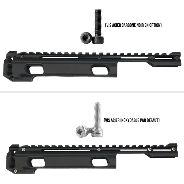 Rail Target DATAC® Xtrem 8"  Nylon Carbone pour Remington 1858 Pietta