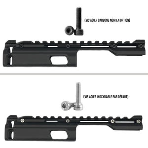 Rail Target DATAC® Xtrem 5.5"  Nylon Carbone pour Remington sheriff 1858 Pietta