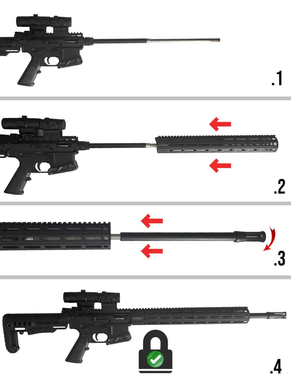 15" M-LOK DATAC®FACTORY aluminum handguard for Pallas BA-15 22Lr.